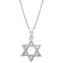 Honolulu Jewelry Company Sterling Silver Jewish Star of David Necklace Pendant with 18'' Box Chain Honolulu Jewelry Company Sterling Silver Jewish Star of David Necklace Pendant with 18'' Box Chain