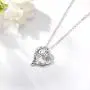 Heart Sterling Silver Necklace for Women CELESTIA CZ Heart Pendant I Love You to The Moon and Back Necklaces, Birthday Gifts - 18'' chain Heart Sterling Silver Necklace for Women CELESTIA CZ Heart Pendant I Love You to The Moon and Back Necklaces, Birthday Gifts - 18'' chain