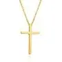 BUREI Cross Necklace for Men and Women Simple Jewelry Gold Silver Plain Cross Pendant Necklaces Gifts, 14-18inches Chain BUREI Cross Necklace for Men and Women Simple Jewelry Gold Silver Plain Cross Pendant Necklaces Gifts, 14-18inches Chain