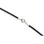 LynnAround Leather Necklace, Sterling Silver Clasp, 2mm 3mm Round Genuine Black Leather Cord Chain 16''-24'' Rope Necklace LynnAround Leather Necklace, Sterling Silver Clasp, 2mm 3mm Round Genuine Black Leather Cord Chain 16''-24'' Rope Necklace