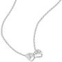 Carleen 925 Sterling Silver Cubic Zirconia CZ Simulated Diamond Small Cute Bow Tie Earrings Bangle Bracelet Pendant Necklace Jewelry for Women Girls Teens