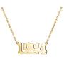Birth Year Number Pendant Necklace Stainless Steel Birthday Gift 18K Gold Plated Old English Initial Necklace Personalized Friendship Jewelry for Women Girl 1980-2020