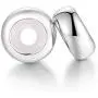 Clip Stopper Charms Sterling Silver Rondelle Spacer Bead for Bracelets （2 PCS）