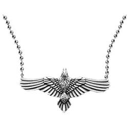 Celtic raven necklace Norse Viking odin Animal flying Bird Pagan Flying crow Pendant Necklace Medieval Triple Moon Goddess Star Witchcraft Amulet Talismanes Necklace with stainless steel 24'' ball chain witchcraft animal jewelry medieval jewelry