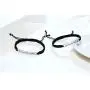 PJ Jewelry Personalized Custom His and Hers Handmade Rope Braided Nameplate ID Matching Couple Bracelets for Lover PJ Jewelry Personalized Custom His and Hers Handmade Rope Braided Nameplate ID Matching Couple Bracelets for Lover