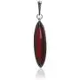 Sterling Silver Best Quality Cherry Amber Contemporary Set