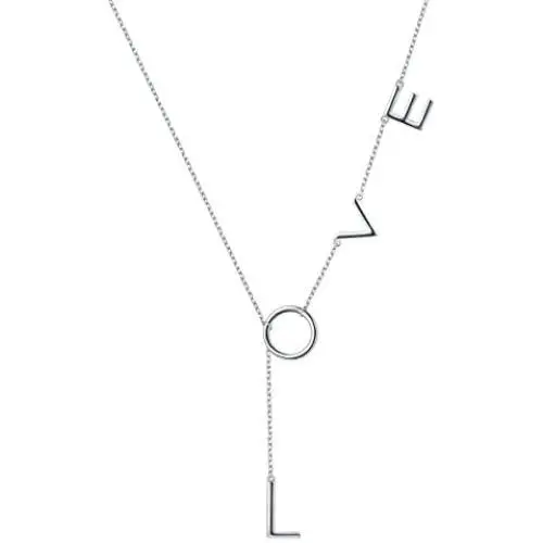 S925 Sterling Silver Jewelry Forever Love ''LOVE'' Pendant Necklace 18+2'' S925 Sterling Silver Jewelry Forever Love ''LOVE'' Pendant Necklace 18+2''