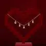 YSAHan Personalized Name Necklace Custom Initial Charm Pendant Nameplate Necklaces 18K Gold Plated Gift for Women Girls