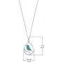 Boma Jewelry Sterling Silver Bird Necklace, 16 inches