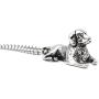 Dog Necklace for Men, Vintage Puppy Dog Pendant Necklace with 25.6” Chain, Cute Dog Totem Amulet Necklace, Hip Hop Necklace, Punk Rock Animal Dog Jewelry for Men Boys, Pet Lovers Gifts