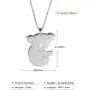TEAMER Koala Pendant Necklace Stainless Steel Animal Cute Stick Figure Jewelry for Women Girls