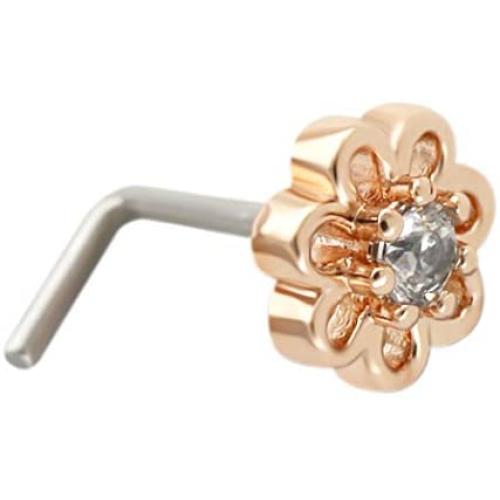 Excepro Nose Studs Hoops G23 Titanium Black CZ Nose Hoops Body Jewelry Cartilage Nose Rings