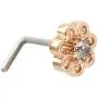 Excepro Nose Studs Hoops G23 Titanium Black CZ Nose Hoops Body Jewelry Cartilage Nose Rings