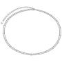 DAOSHANG Layered Necklaces for Women S925 Sterling Silver Chokers Cute Double Layered Heart/Circle/Dog Paw/Star/Moon/Starfish Choker Necklace Handmade Bead Necklace Adjustable