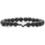 Fusamk Religious Christian Cross Link Bracelet Lava Rock Essential Oil Diffuser Bracelet