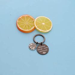 AKTAP Wherever You Go Come Back to Me Graduation Gift Dad Husband Gift Key Ring Deploying Partner Boyfriend Girlfriend Husband Wife Gifts