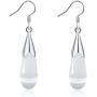 XYIYI Women Water Droplets Cat Eye Stone Dangle Earrings Teardrop Jewelry Earring for Ladies