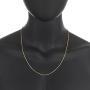 The Bling Factory 1.5mm Diamond-Cut 14k Yellow Gold Plated Round Snake Chain Necklace