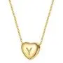 SANNYRA Dainty Initial Necklace 14K Gold White Gold Rose Gold Plated Letters A-Z 26 Alphabet Heart Pendant Necklace for Women,Valentines Day Gifts SANNYRA Dainty Initial Necklace 14K Gold White Gold Rose Gold Plated Letters A-Z 26 Alphabet Heart Pendant Necklace for Women,Valentines Day Gifts