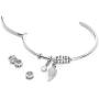 MyNameNecklace Personalized Custom Linda Open Bangle Bracelet with Beads in Sterling Silver 925 or Gold Plating - Custom Jewelry Gift for Her
