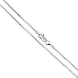 Orostar Sterling Silver 925 Italian 1MM Snake Chain, Sizes 16'' - 30'' - Made in Italy