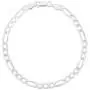 Authentic Solid Sterling Silver Figaro Link .925 ITProLux Bracelet Chains 5MM - 10.5MM, Silver Bracelet for Men & Women, Made In Italy, Next Level Jewelry Authentic Solid Sterling Silver Figaro Link .925 ITProLux Bracelet Chains 5MM - 10.5MM, Silver Bracelet for Men & Women, Made In Italy, Next Level Jewelry