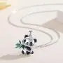 CHENGHONG Panda Necklace for Women Girls 925 Sterling Silver Cute Panda Stuffed Animal Pendant Necklace Panda Bear Gifts Christmas Jewelry CHENGHONG Panda Necklace for Women Girls 925 Sterling Silver Cute Panda Stuffed Animal Pendant Necklace Panda Bear Gifts Christmas Jewelry