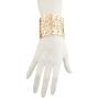 Lux Accessories Gold Tone Aztec Style Geo Cutout Bracelet Cuff