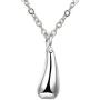 BOHG Jewelry Womens 925 Sterling Silver Plated Teardrop Bracelet Ring Earrings Pendant Necklace 4pcs Set