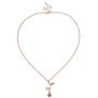 andy cool Rose Gold Flower Pendant Necklace Chain Lovers Birthday Friendship Jewelry for Mothers Day by TheBigThumb