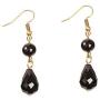 MEiySH Black Lace Gothic Lolita Pendant Choker Necklace Earrings Set