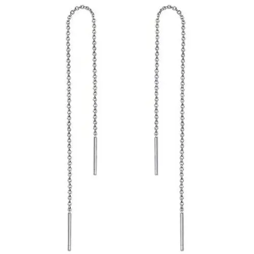 Threader Earrings 925 Sterling Silver Tassel Dangle Threaded Long Chain Earrings Ear Line for Women Threader Earrings 925 Sterling Silver Tassel Dangle Threaded Long Chain Earrings Ear Line for Women