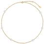 SISGEM Solid 14K Gold Pearl Bracelet for Women Girls Freshwater Cultured Pearl Bracelet Station Tin Cup Pearl Bracelet with Link Chain Dainty Jewelry Gifts for Mom, Wife, 6.5+1+1