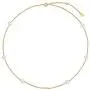 SISGEM Solid 14K Gold Pearl Bracelet for Women Girls Freshwater Cultured Pearl Bracelet Station Tin Cup Pearl Bracelet with Link Chain Dainty Jewelry Gifts for Mom, Wife, 6.5+1+1