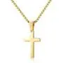 Ursteel Cross Necklace for Men, Stainless Steel Silver Black Gold Cross Pendant Necklace for Men, 16-24 Inches Box Chain Ursteel Cross Necklace for Men, Stainless Steel Silver Black Gold Cross Pendant Necklace for Men, 16-24 Inches Box Chain