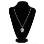 TOPGRILLZ 14K Gold Plated Iced Out CZ Chief Chain Pendant Necklace for Men and Women Fashion Novelty Jewelry