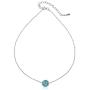 GemStar USA Sterling Silver 8mm Crystal Ball Choker Necklace, Color Options