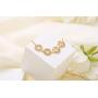 Moggan 18K Gold Plated Four Round Shape Charm Bracelet for Women