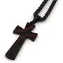 GUNGNEER Cross Baseball Necklace Stainless Steel Keel Chain Athletes Inspiration Strength Jewelry Gift Men Women