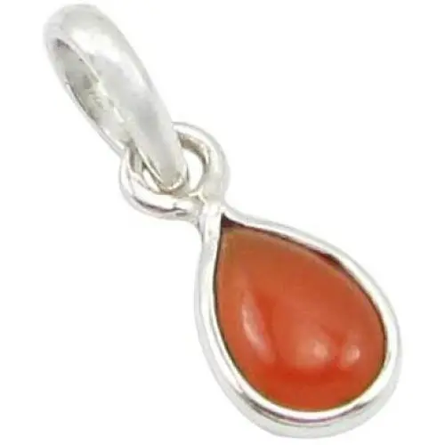 SilverStarJewel 925 Sterling Silver Real Carnelian Pendant SilverStarJewel 925 Sterling Silver Real Carnelian Pendant
