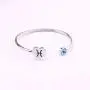 Zodiac Birthstone Bracelet Jewelry Open Cuff Bracelet with Birthstone Birthday Gift for Her Zodiac Birthstone Bracelet Jewelry Open Cuff Bracelet with Birthstone Birthday Gift for Her