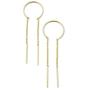 HONEYCAT Threader Drop Bar Chain Earrings in Gold, Rose Gold, or Silver | Minimalist, Delicate Jewelry