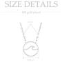 VAttract Wave Pendant Necklace Ocean Jewelry Gifts Beach Necklaces Cute Chokers for Women Teen Girls