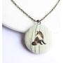 SI EASY Unique Pendant Locket Necklace,3D Embossed Charm Lockets