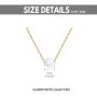 14K Solid Gold Necklace for Women, Yellow Gold Simulated Opal Choker Pendant Necklaces Fine Jewelry Gifts for Mom, Wife, Girls, 16+2 inch