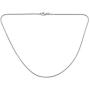 Bling Jewelry Strong 1.5MM Silver Tone Stainless Steel Thin Magic 8 Sided Snake Chain Necklace for Women for Men 16 18 20 24 30 Inch