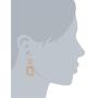 DanDanF Geometric Rhinestone Fully-jewelled Dazzle Statement Earrings, 14K Gold Plated Jewelry Gift for Women