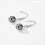 Freshwater Pearl Earrings Dangle Drop Sterling Silver Earrings Diamond Accented Fine Jewelry for Women Freshwater Pearl Earrings Dangle Drop Sterling Silver Earrings Diamond Accented Fine Jewelry for Women