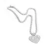 Womens iGirl Heart Pendant Necklace Double Side Letter Punk Hiphop Gothic Streetwear Chain Choler Necklace for Girls Retro Jewelry