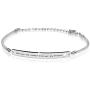 AOBOCO Sterling Silver Sister Bracelet Embellished with Crystals from Austria, Always My Sister Forever My Friend, Inspirational Christmas Anniversary Birthday Jewelry Gifts for Sister Best Friend